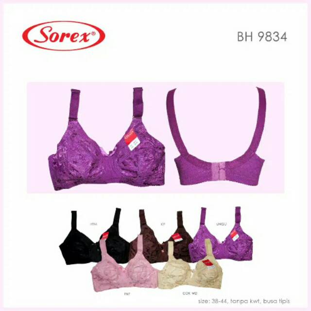 Bra (bh) Sorex 9834 (tanpa busa tanpa kawat 38-44)