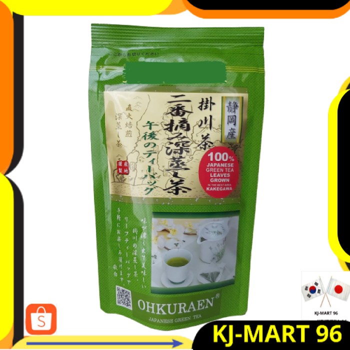 

MINUMAN JEPANG OHKURAEN JAPAN GREEN TEA SUMMER AFTERNOON DEEP STEAMED SENCHA MATCHA 20 BAG-TEH HIJAU