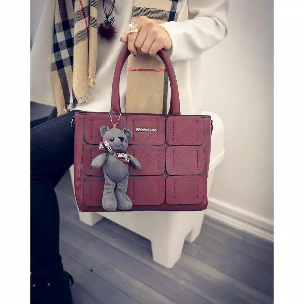 [COD] LB - Koleksi terbaru tas fashion ukuran besar / Tas wanita import free gantungan 017