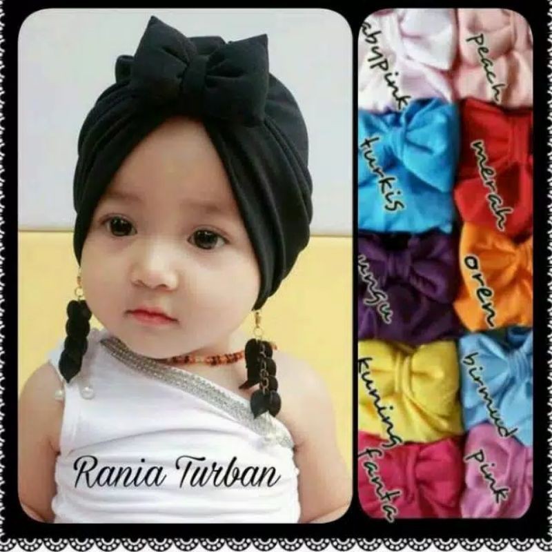 turban anting daun 0-3thn