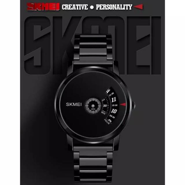 Jam SKMEI 1260 black original water resist bergaransi free carton box SKMEI