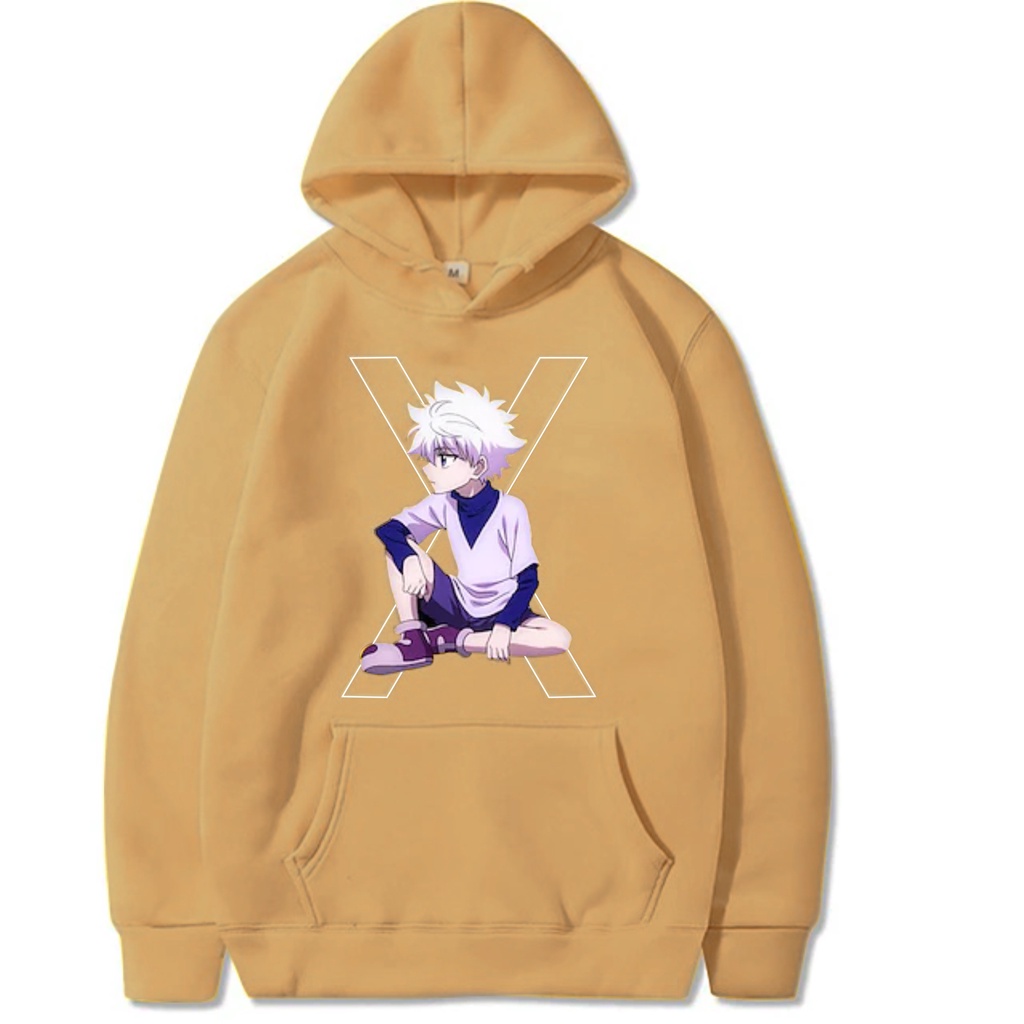 X killua Jumper Hoodie II X killua Sweater Hoodie II Sweter Oblong Topi SIZE M - XL ( Pria &amp; Wanita / Anak &amp; Dewasa )