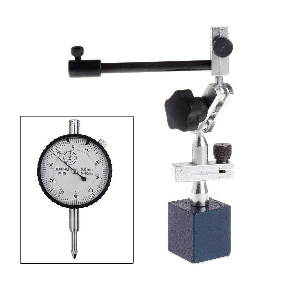 Dial Test Pengukur Ketinggian 215mm dengan Stand Base Holder Magnetik