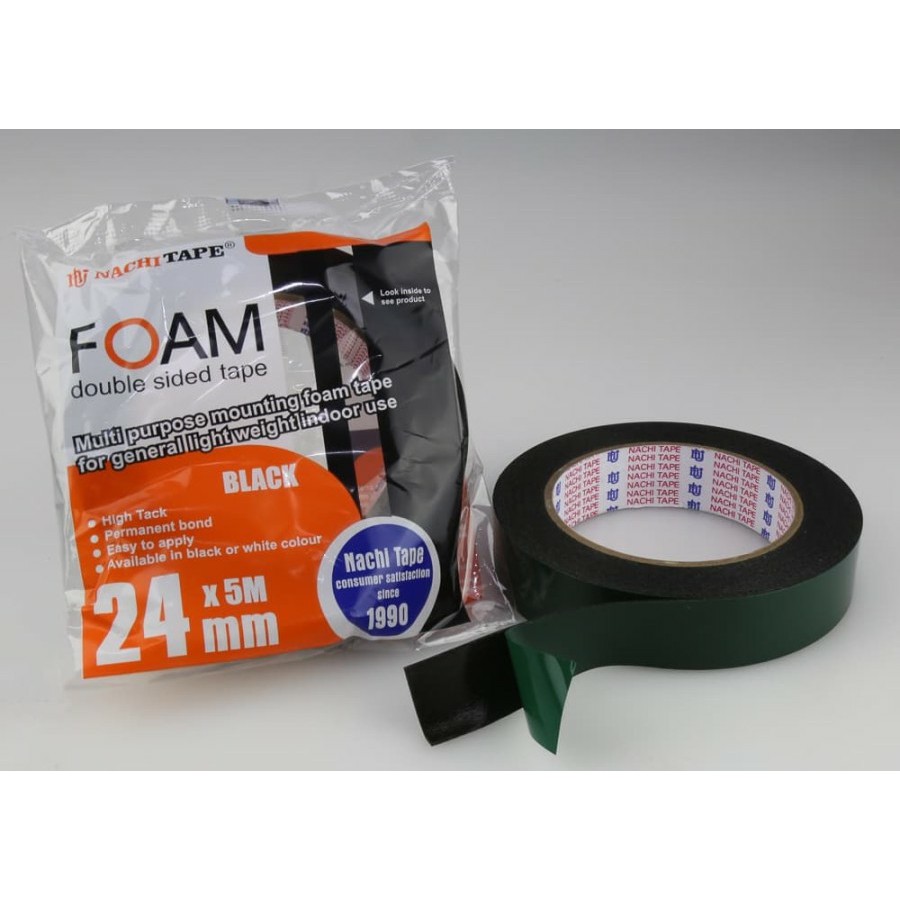 

ISOLASI DOUBLE TAPE FOAM NACHI 24 MM x 5 M