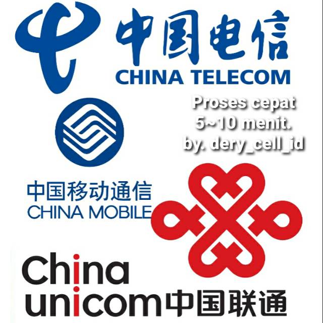 Pulsa China Unicom China Mobile China Telecom