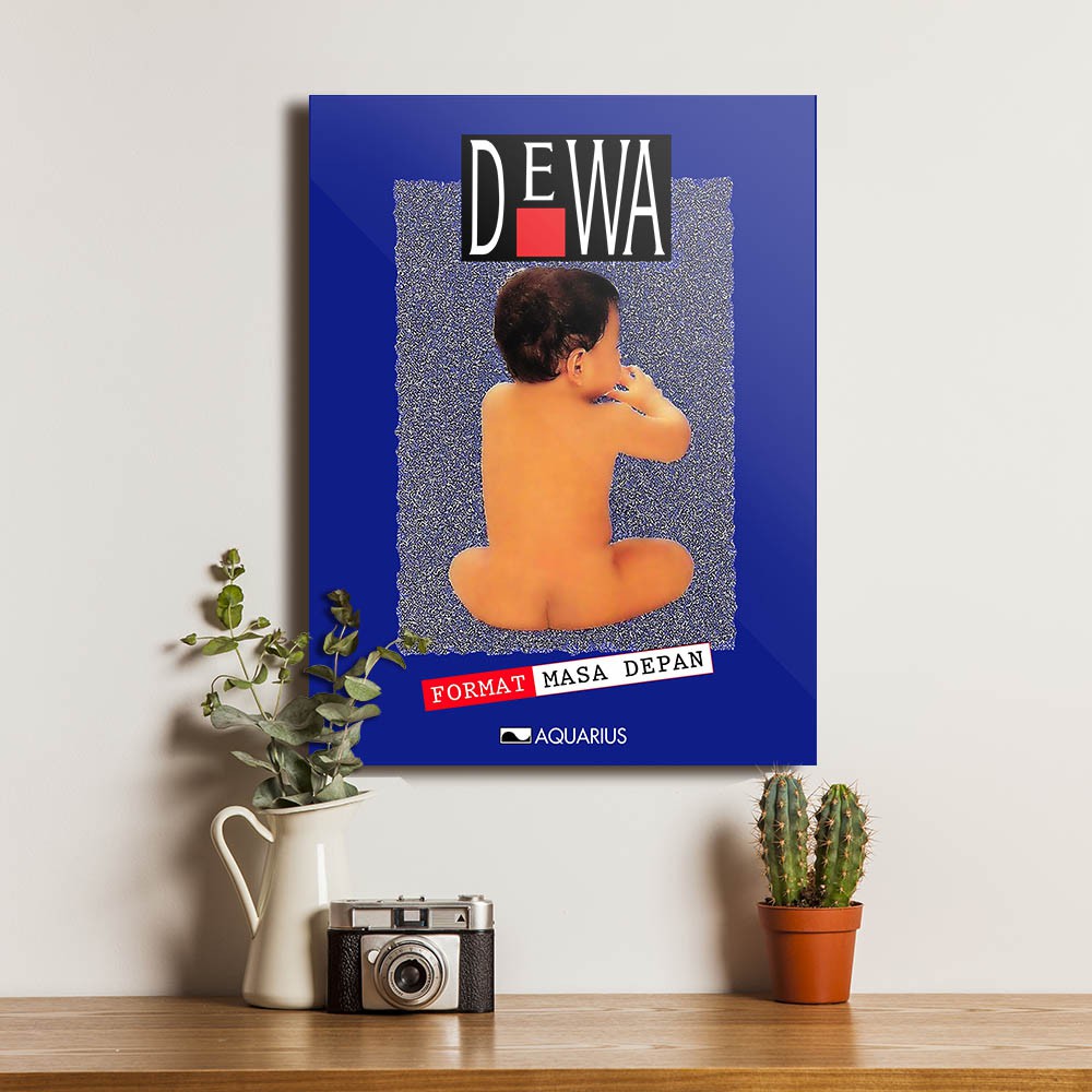 Dewa Band Dewa 19 Poster Kayu Format Masa Depan Album Dekorasi Dinding Rumah Cafe Restaurant