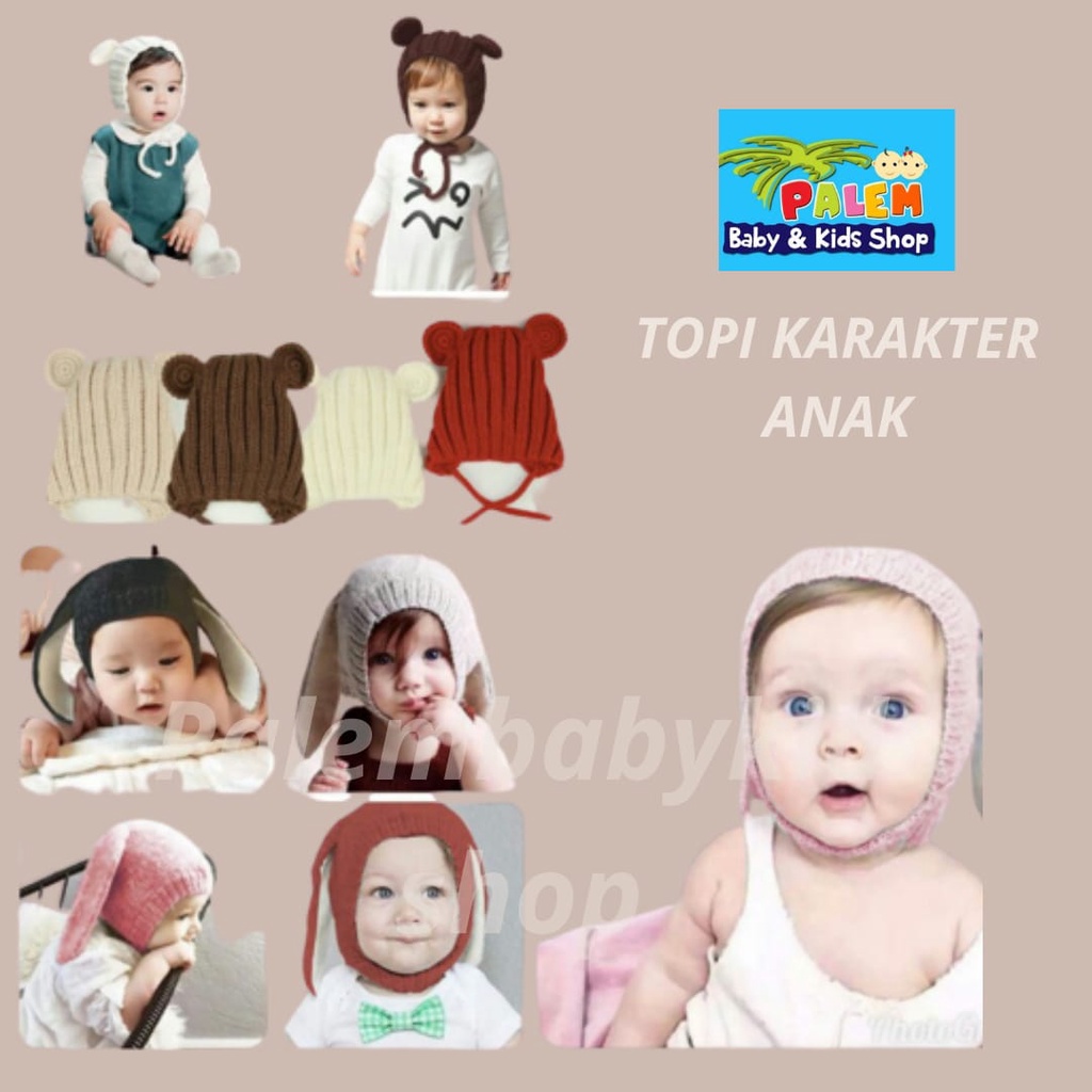 Topi baby rajut model kekinian topi hat