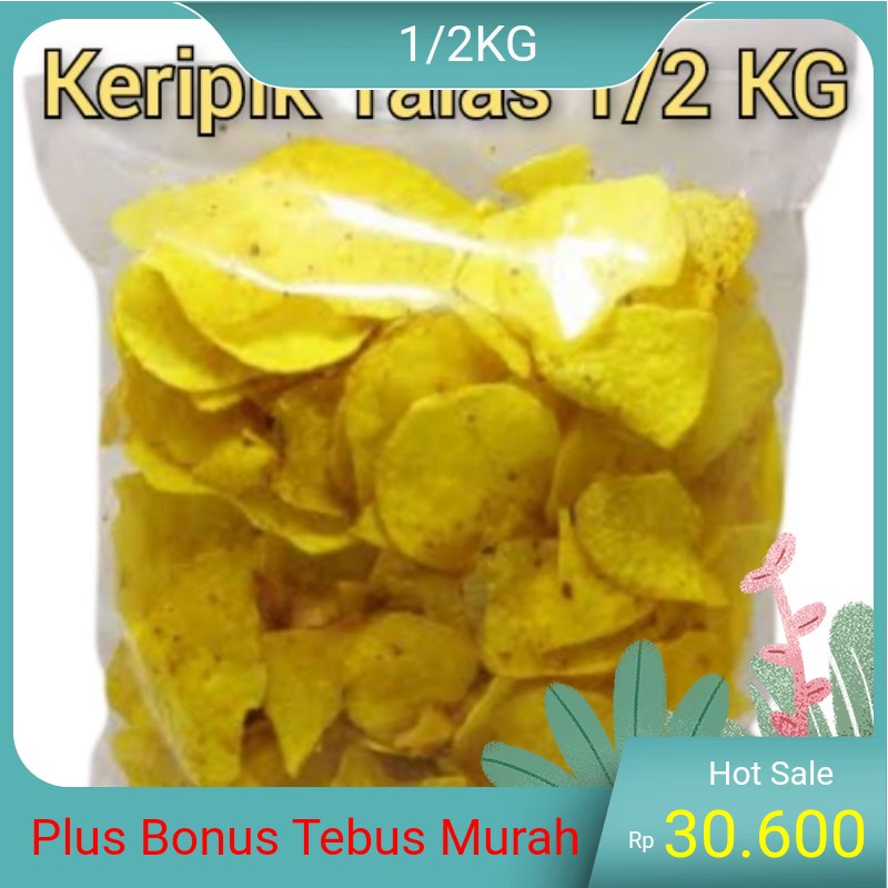 

[1/2 KG] Keripik Talas - Keripik - Kripik - Talas - Snack - Makanan Ringan - Makanan Kiloan