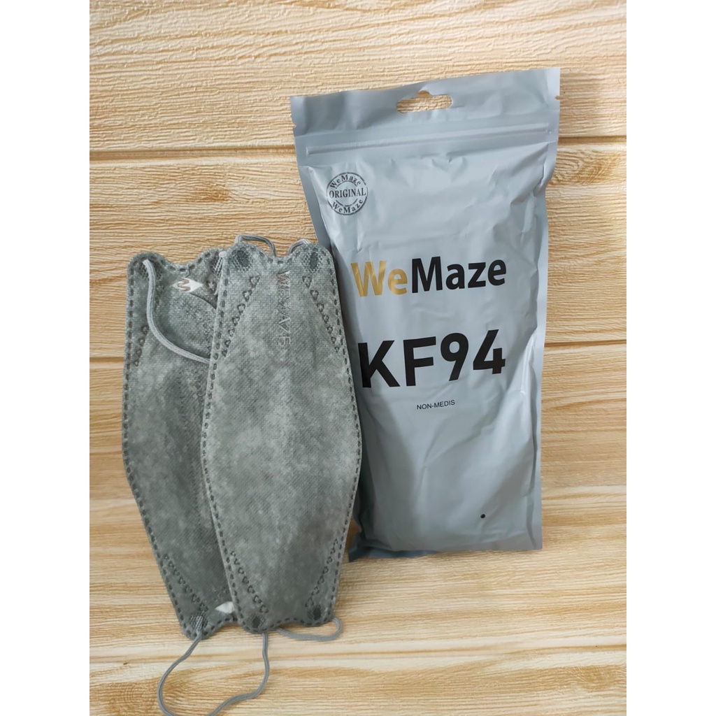 Masker KF94 WeMask / WeMaze 4PLY Emboss Earloop Original Disposable Facemask Isi 10 Pcs