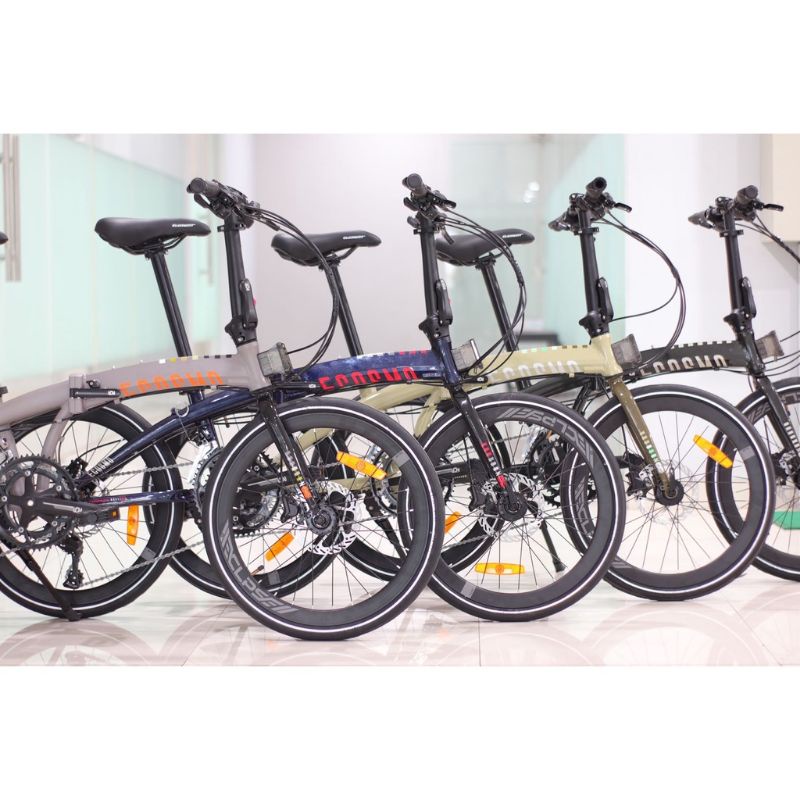 Sepeda Lipat 20 Element Ecosmo Z8 451 Alloy Hidrolik 2x8sp New Model Baru banyak bonus