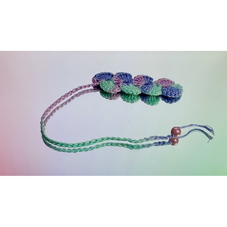 

purple pastel bookmark crochet