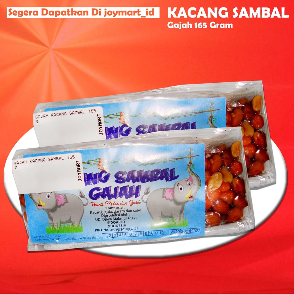 

Cap Gajah Kacang Sambal 165 G