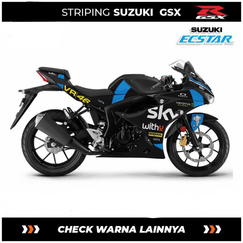 STRIPING STIKER LISSBODY SUZUKI GSX R 150 / Decal Sticker Variasi Motor Suzuki Gsx / Decal GSX 150 R