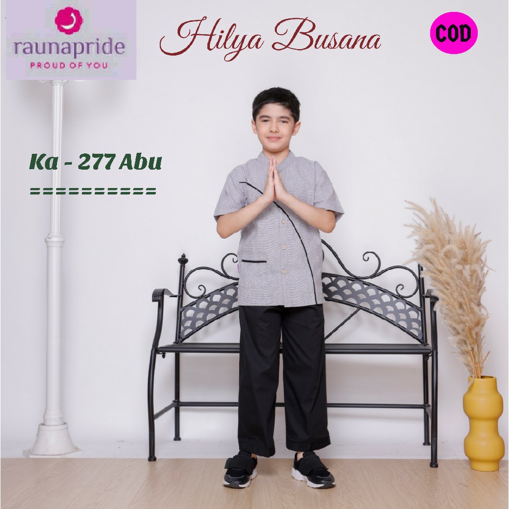 Busana Sarimbit Keluarga / Rauna SR - 277 Abu / Fashion Muslim