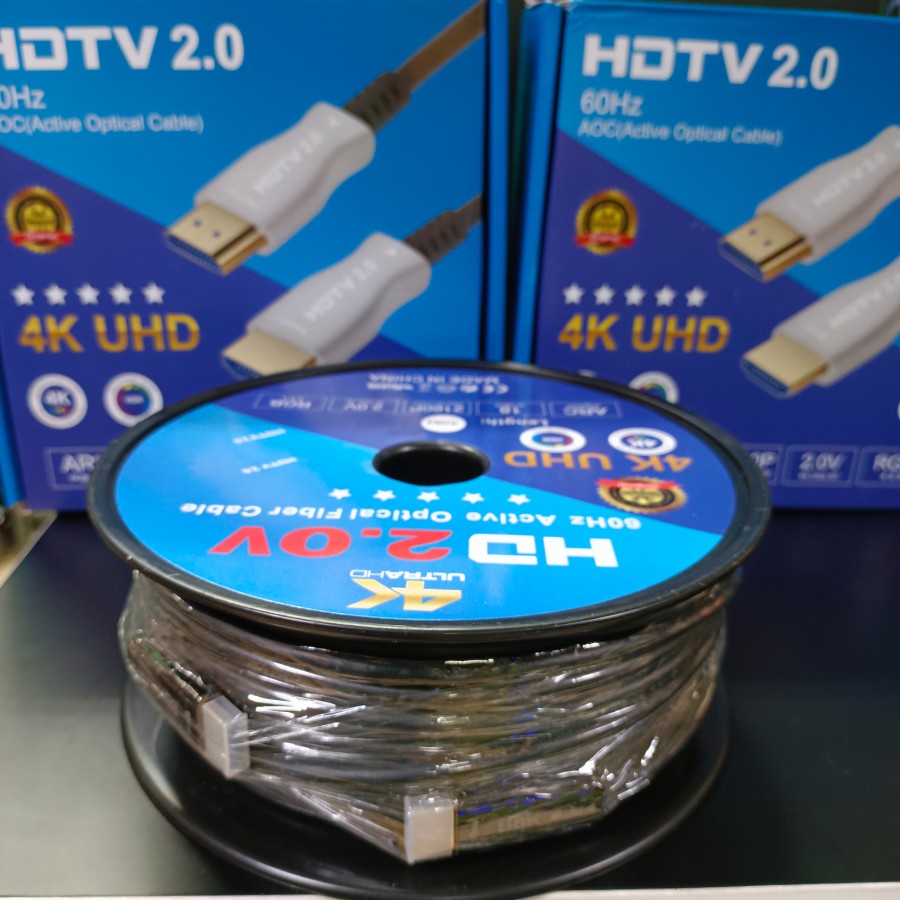 Kabel HDMI Fiber Optic 40Meter Support 4K UHD