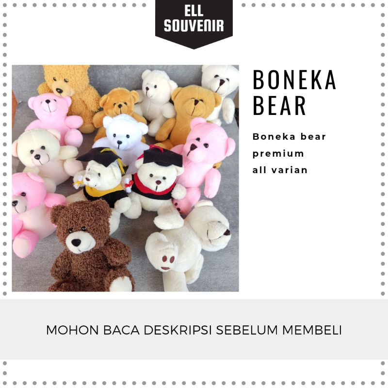 BONEKA BEAR MINI KECIL / BONEKA TEDDY BEAR MINI