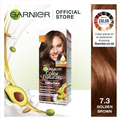  Garnier  Hair Color Naturals 7 3 Golden  Brown  Cat  Rambut  