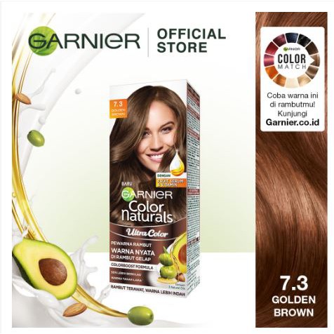  Garnier  Hair Color Naturals 7 3 Golden Brown Cat  Rambut  