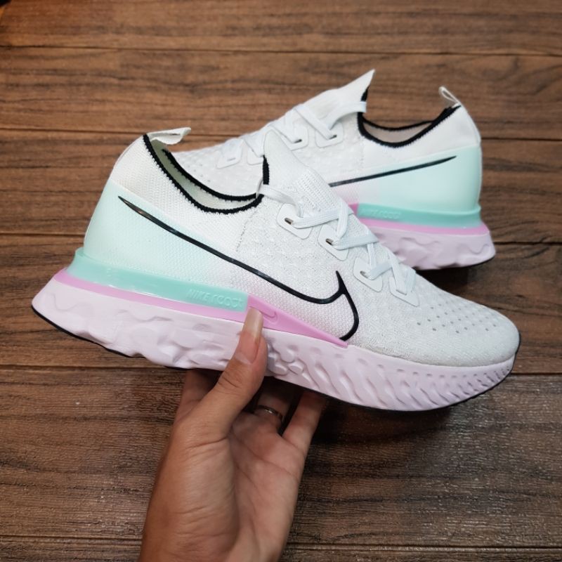 nike react infinity run flyknit white