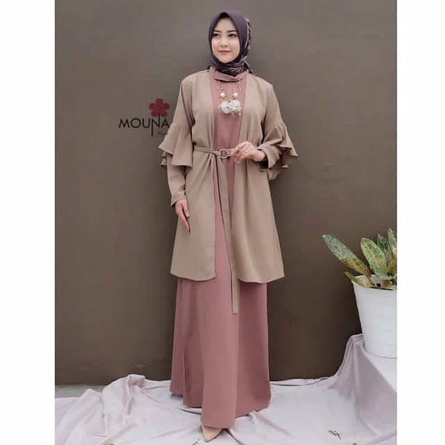 Jual New Baju wanita cewe muslim hijab remaja kuliah kerja kondangan