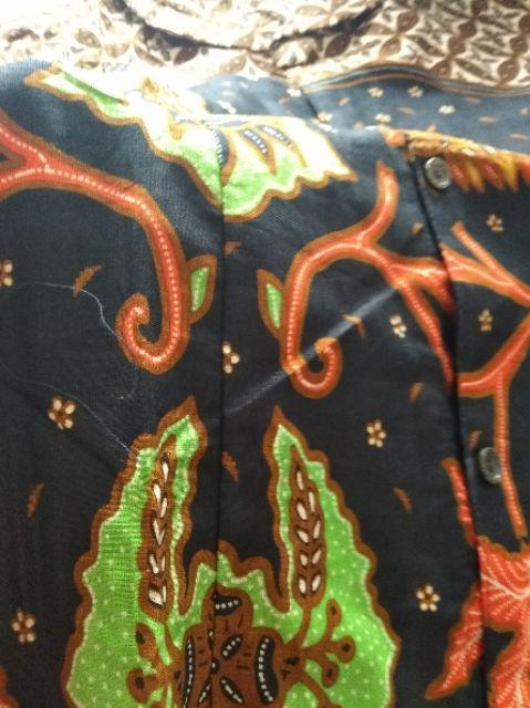 Tunik Batik Kode 504 Kancing Depan Krah Dk Tangan 7/8 Bhn Katun Batik Mataram By Ratoe Modern