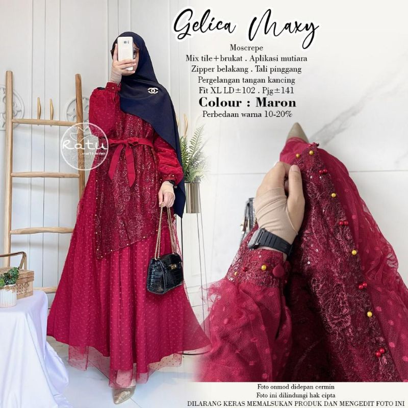 Gamis Gelica Maxy by Ratu Mulabees