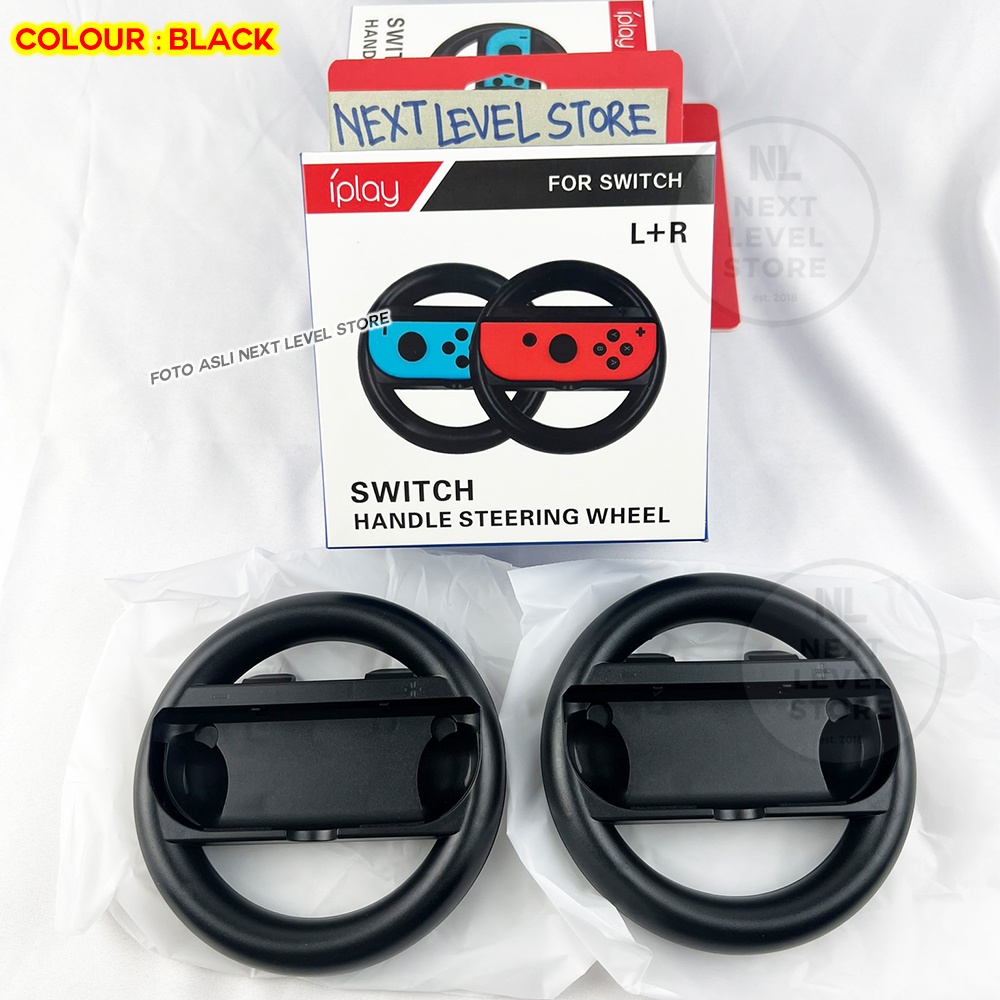 iPlay Handle Steering Wheel Nintendo Switch Joy Con (1 pasang) - ORIGINAL