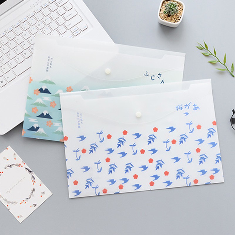 Feeling of Spring Button File Folder A4