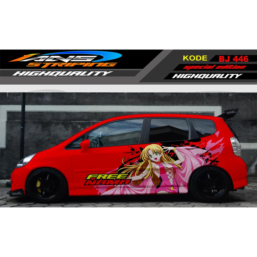 DECAL STICKER MOBIL JAZZ, BRIO, AGYA, SWIFT, IGNIS / VARIASI STICKER MOBIL / STIKER MOBIL JAZZ LAMA