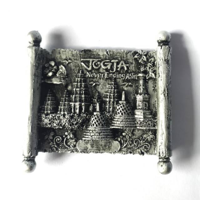 MAGNET KULKAS FIBERGLASS JOGJA NEVER ENDING ASIA - SOUVENIR UNIK MURAH DAN CANTIK - BEST SELLER