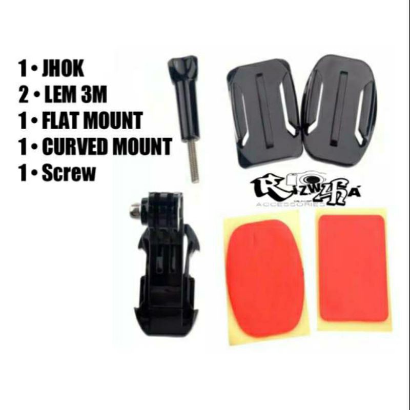 

J Hook Mount Screw Flat Curved Mounting Lem 3M Double Tape