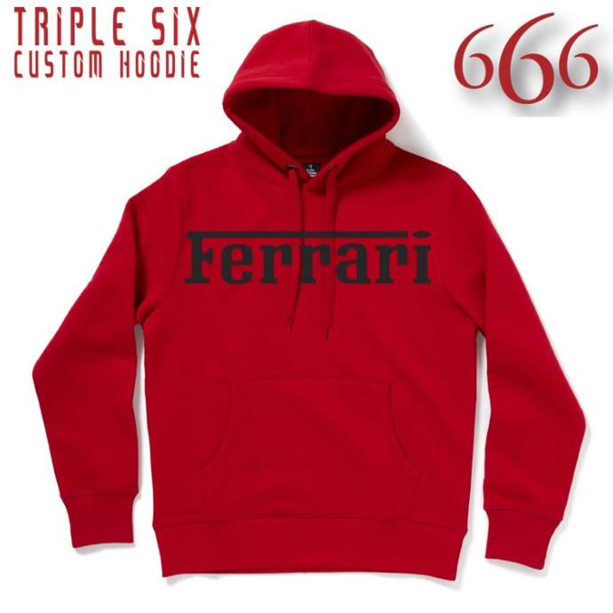 Jaket Hoodie Ferrari RED