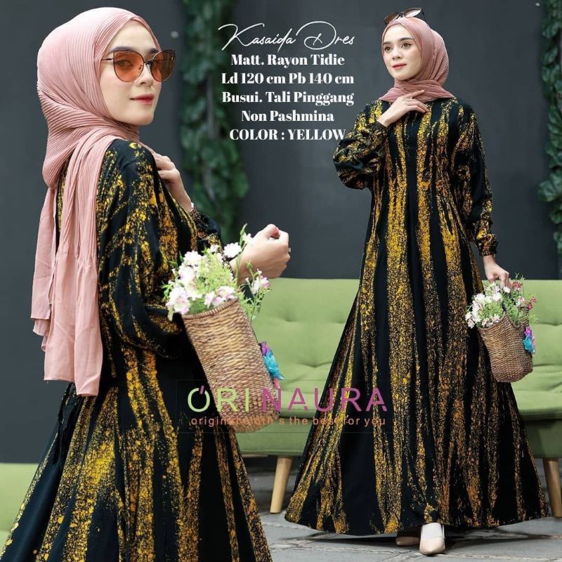 GAMIS RAYON PREMIUM| HOMEY DRESS CANDI MEKAR|GAMIS TWILL ORI