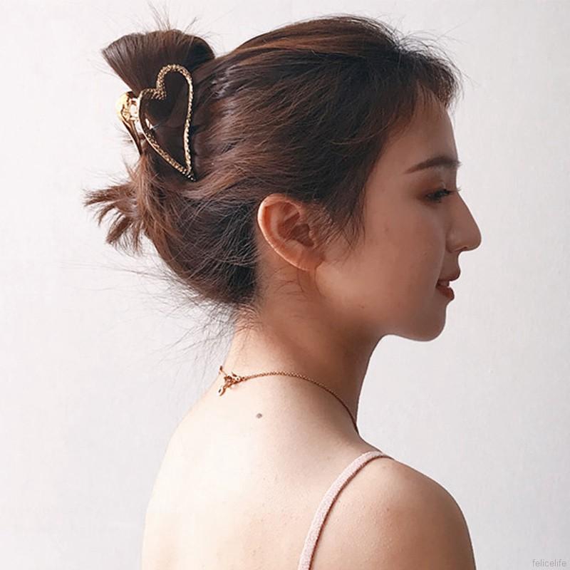 Simple Retro Metal Hollow Out Geometric Hair Claws Hairpin Hair Accessories