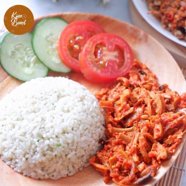 

Nasi jeruk ayam suwir