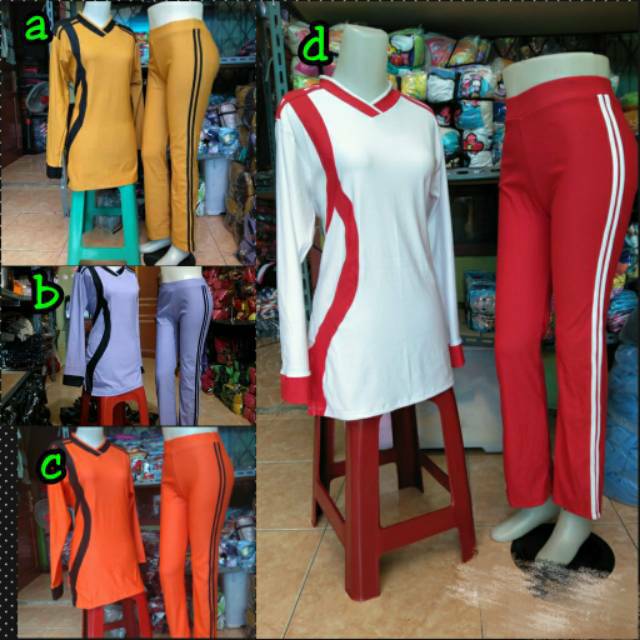 Murah setelan Baju olahraga wanita senam konveksi murah terbaru Keren