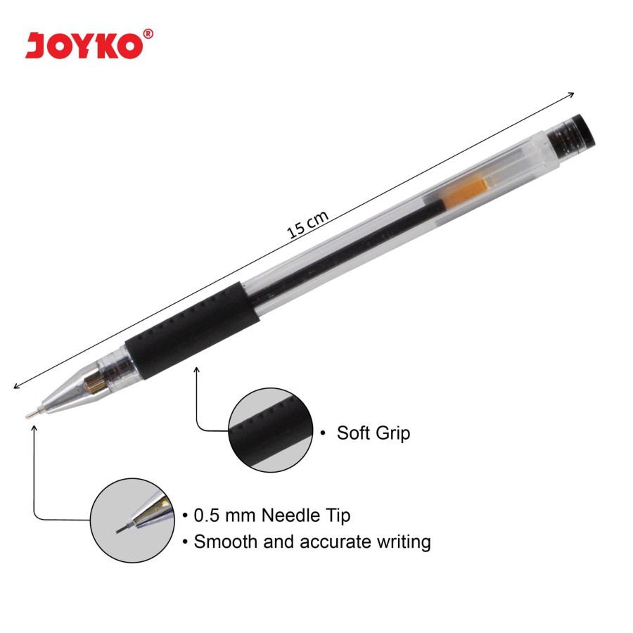 Pulpen - Joyko Gel Pen 0.5 mm JK-100