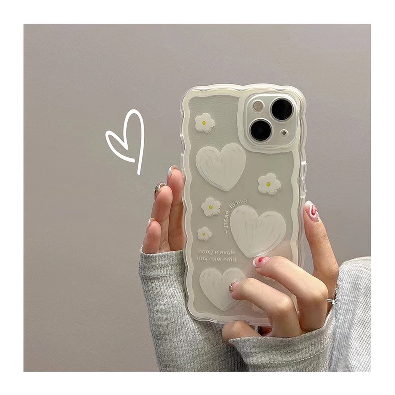 Soft Case Silikon TPU Transparan Motif Bunga Untuk IPhone 12 13 SE 2020 6 6S 7 8 Plus X XS XR 11 Pro Max