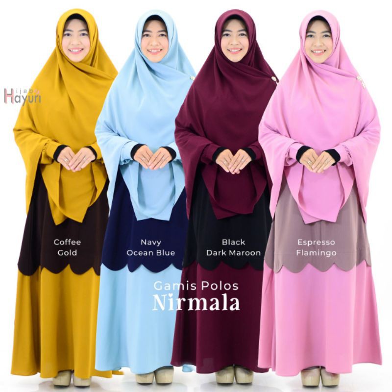 Gamis Nirmala  oroginal hijab hayuri (gamis saja)