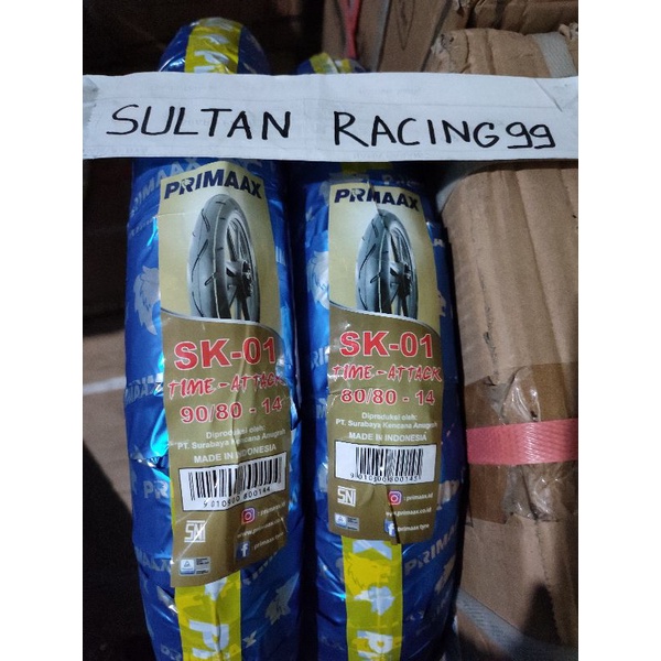 Ban Primax SK 01 Sepasang 80/80-14+90/80-14 SK01 Ring 14 (2 biji)