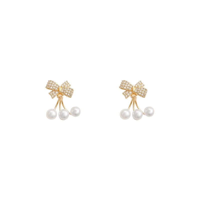 Shuling 925 silver needle Women Earrings Korean version Two Use Pearl Earrings Female Flower Stud Earrings