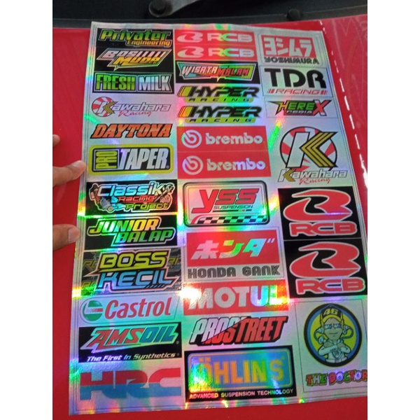 

Stiker Pack Sponsor Racing Hologram isi Banyak Terlaris