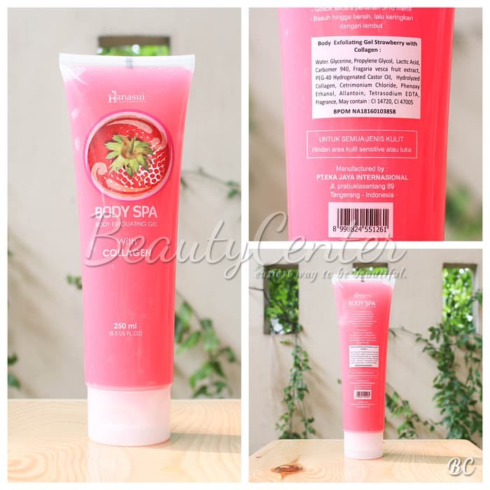 [BPOM] HANASUI BODY SPA 4 RASA | BODYSPA GEL PERONTOK DAKI + COLLAGEN