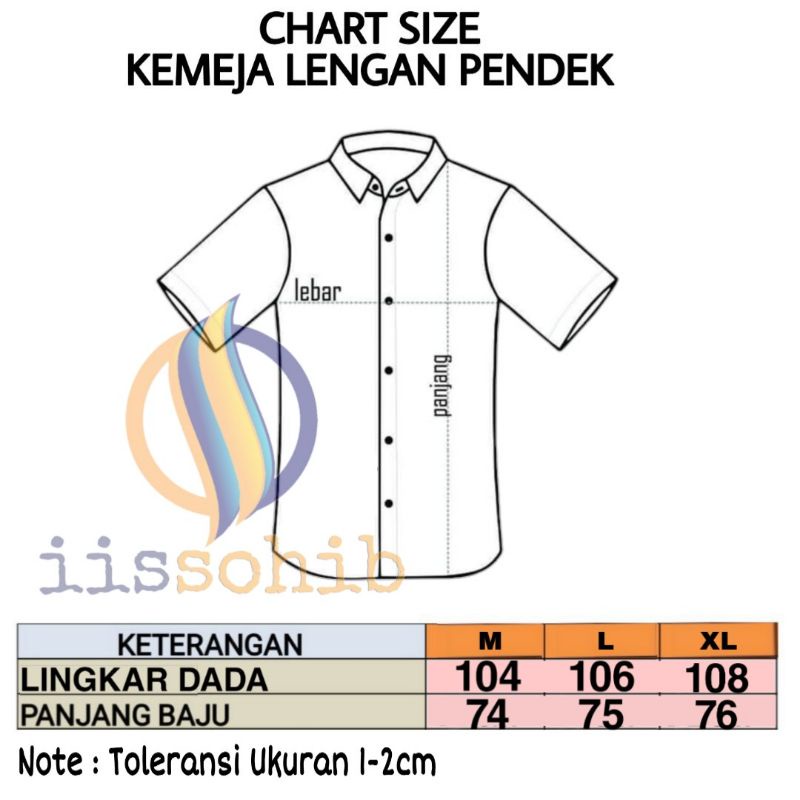 (BISA COD) Kemeja Polos Katun Kerja Kantor Formal Lengan Pendek Pria