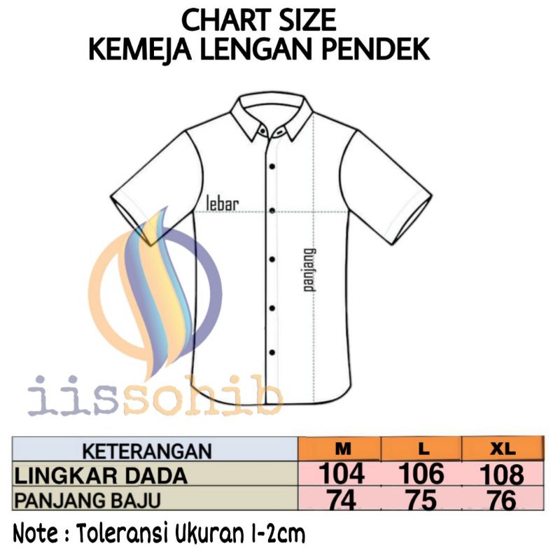 (BISA COD) Kemeja Polos Katun Kerja Kantor Formal Lengan Pendek Pria