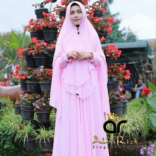 Syaqila set albarizk | Gamis Syar'i Branded | Gamis Muslimah | Hijab Branded