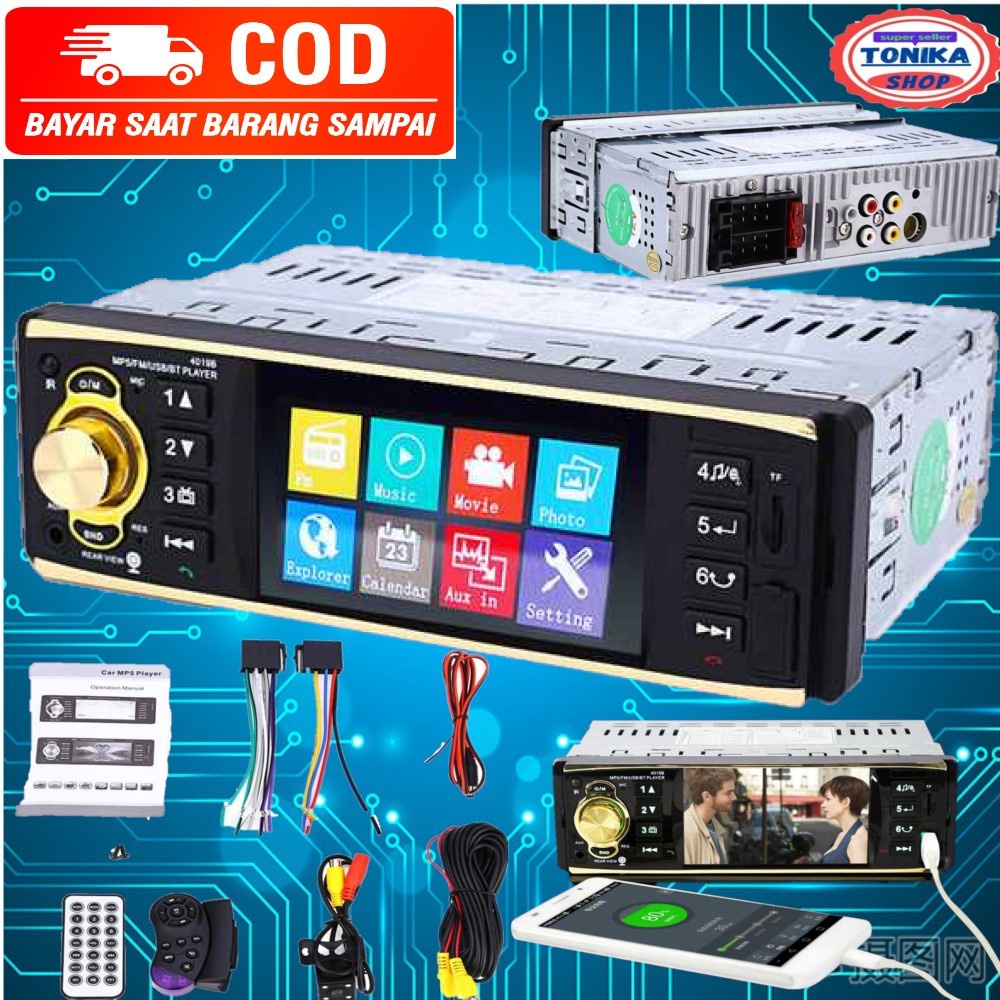 Tape Mobil tip Audio head unit single din MP5 Player Bluetooth Radio AUX USB Rearview Camera 4.1 in