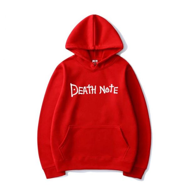 Sweater Hoodie Anime DEATH NOTE SIMPLE Jumper Pria Wanita Bahan Fleece Ukuran S M L XL XXL XXXL
