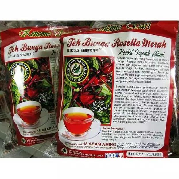 

Gaya Teh Seduh Bunga Rosella Merah Kencono Sari Rosella Herbal Asli Origin Diskon