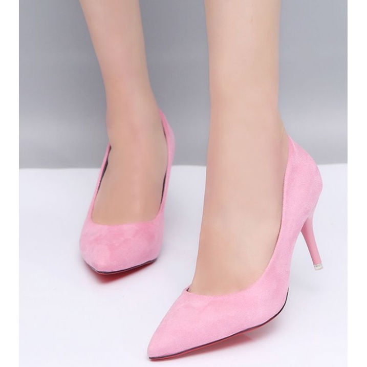 sepatu wanita hak 7cm sepatu pantopl helss